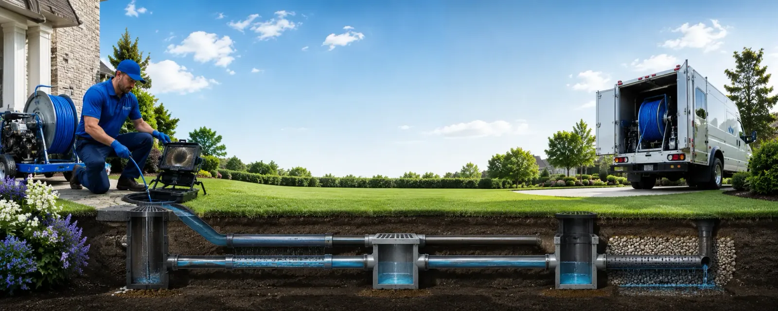 Outdoor drain cleaning information for Canada, KY